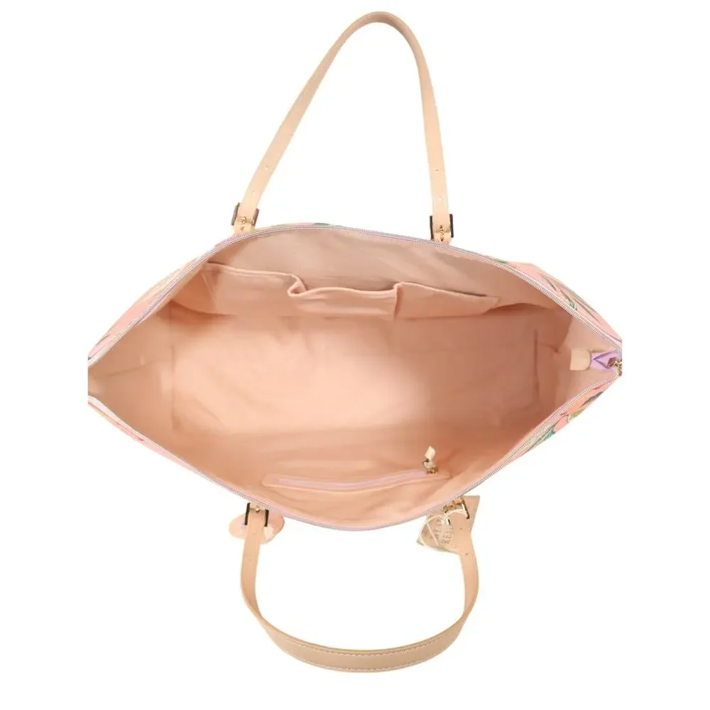 Spartina 449 Voyager Travel Duffle Bag - Pink Lemonade - NWT